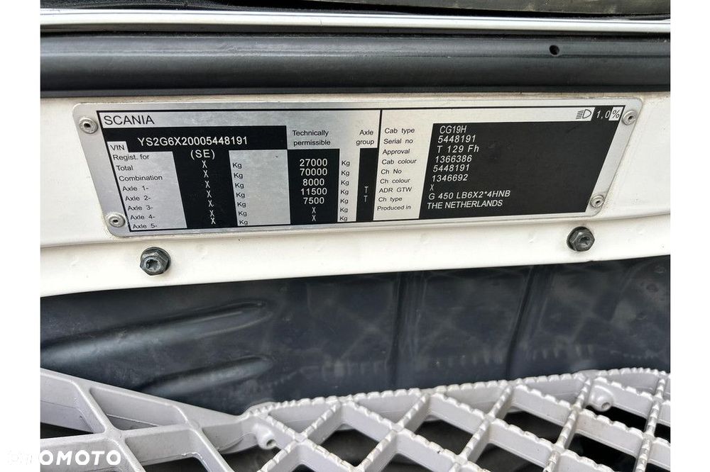 Scania G450 6X2*4 EURO6 + TAIL LIFT - 23