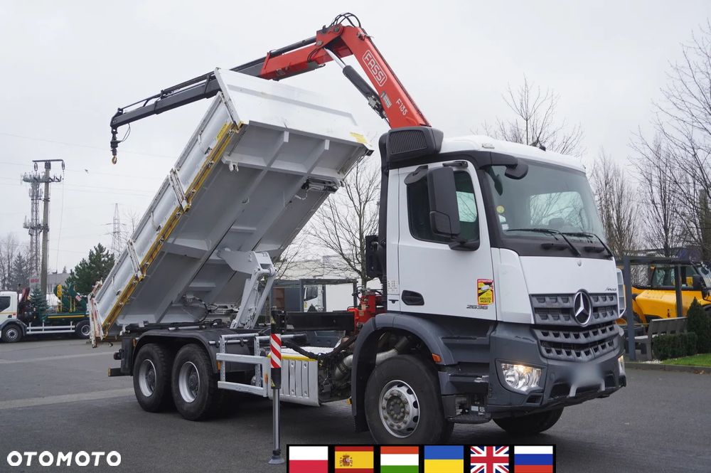 Mercedes-Benz Arocs 2636 6x4 / Wywrotka 2-stronna / HDS Fassi F135A.0.23 / Pilot / Rotator - 1