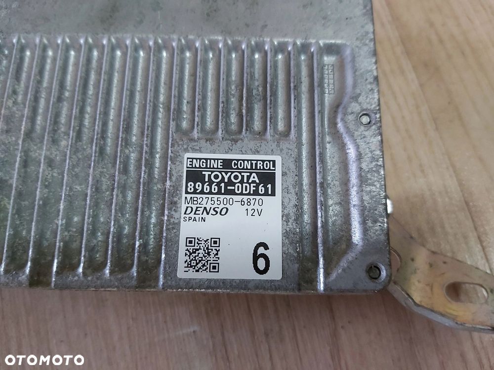 Toyota Yaris III sterownik komputer silnika 1,33 - 3
