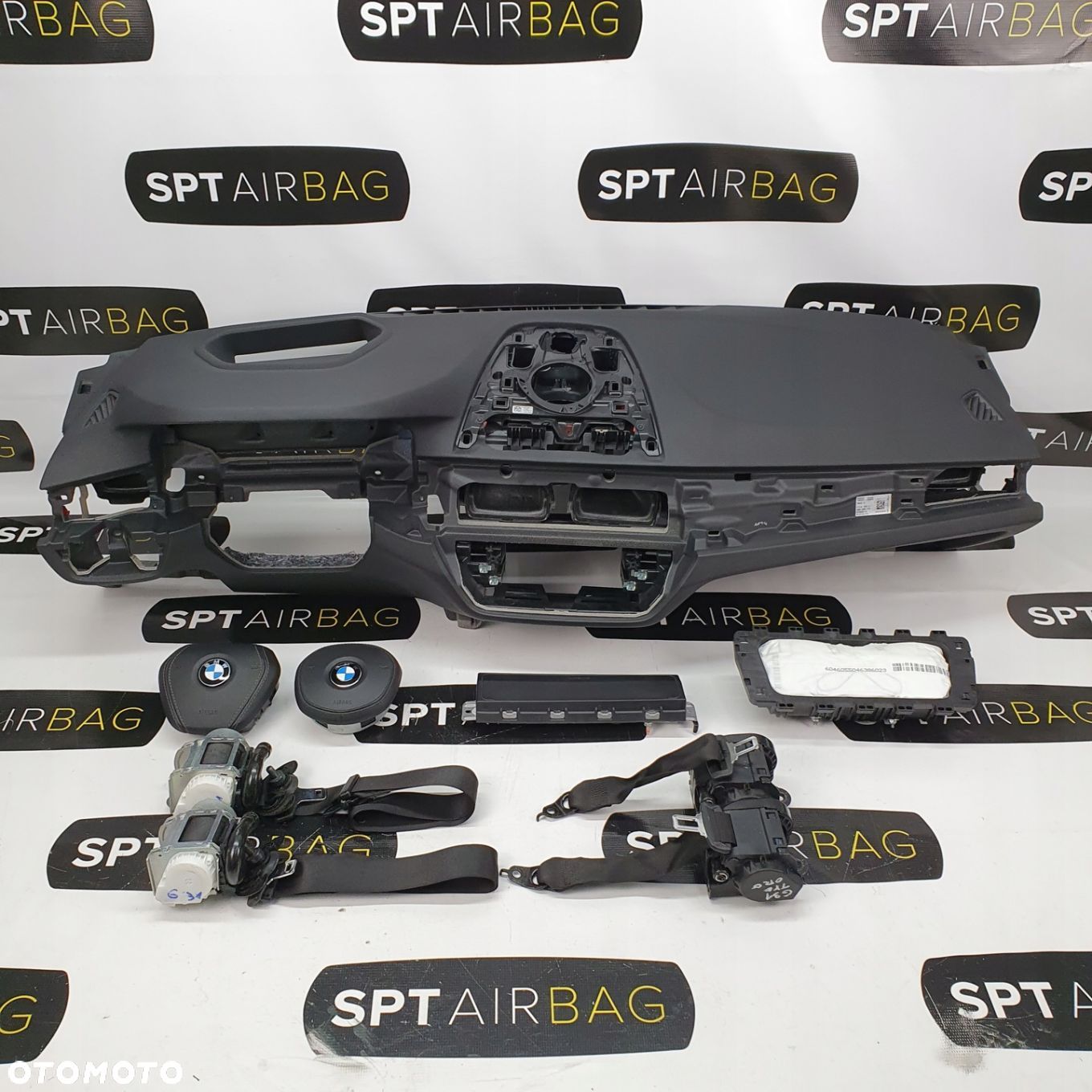 BMW G30 G31 DESKA ROZDZIELCZA KONSOLA KOKPIT PULPIT PODUSZKI AIRBAG AIR BAG PASY KIT SET - 1