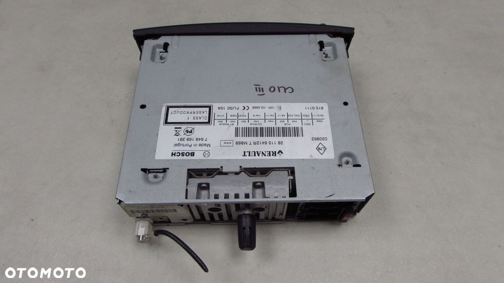 RENAULT CLIO III TRAFIC 08-14 RADIO RADIOODTWARZACZ CD 281156412R - 4