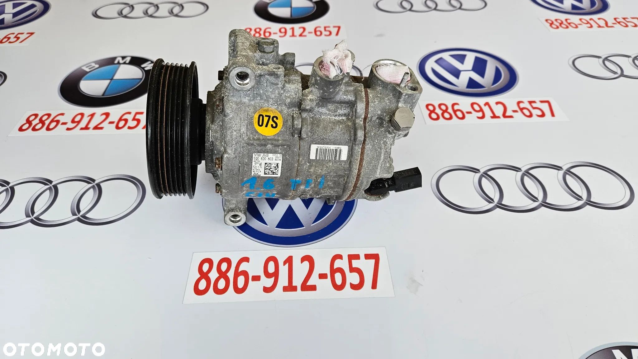 AUDI A3 8V VW GOLF 7 VII 1.6 TDI CLH Sprężarka klimatyzacji Pompa klimy 5Q0820803  DENSO - 1