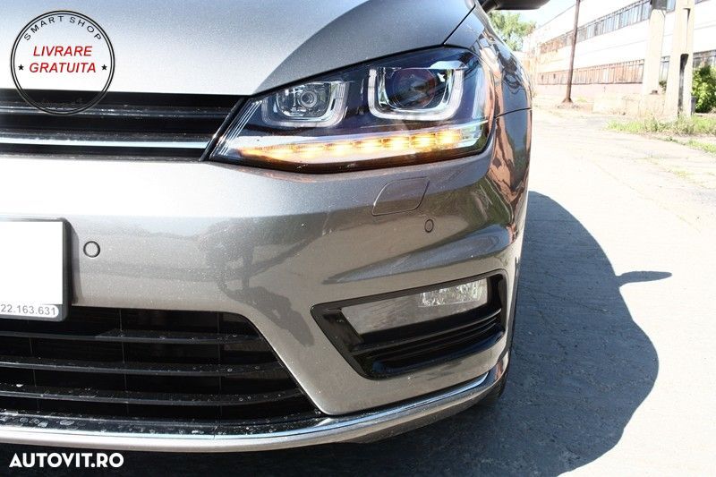 Faruri 3D LED VW Golf VII (2012-2017) R-Line LED Semnalizare Dinamica- livrare gratuita - 15
