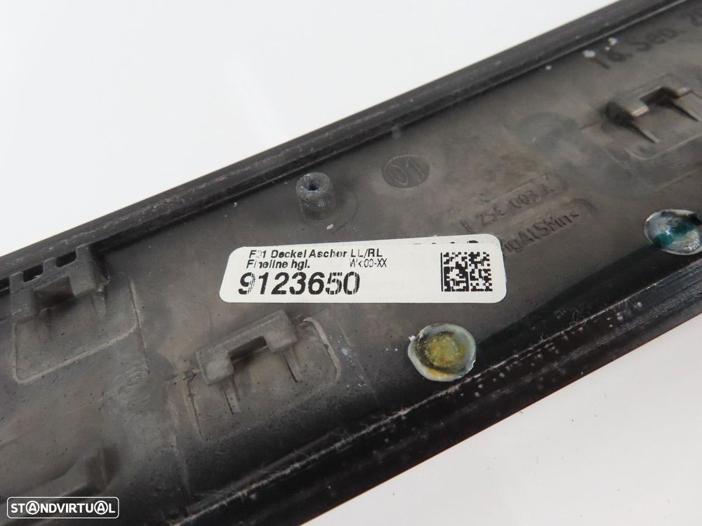 Friso do Cinzeiro em Madeira Seminovo/ Original BMW 7 (F01, F02, F03, F04) 91236... - 4