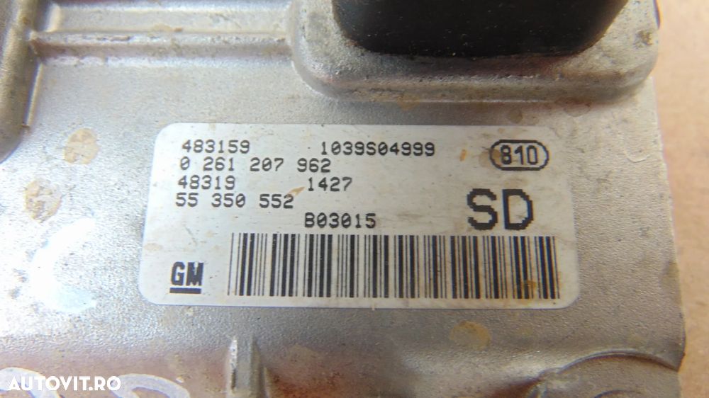 Calculator motor ECU Opel Corsa C 1.2 benzina an 2000-2003 cod 0261207962 - 3
