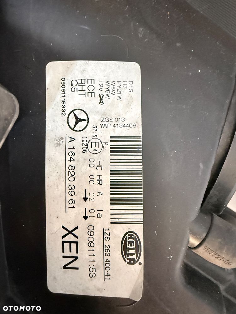 Lampa przednia lewa Mercedes-Benz GL X164 A164 XENON A1648203961 - 7
