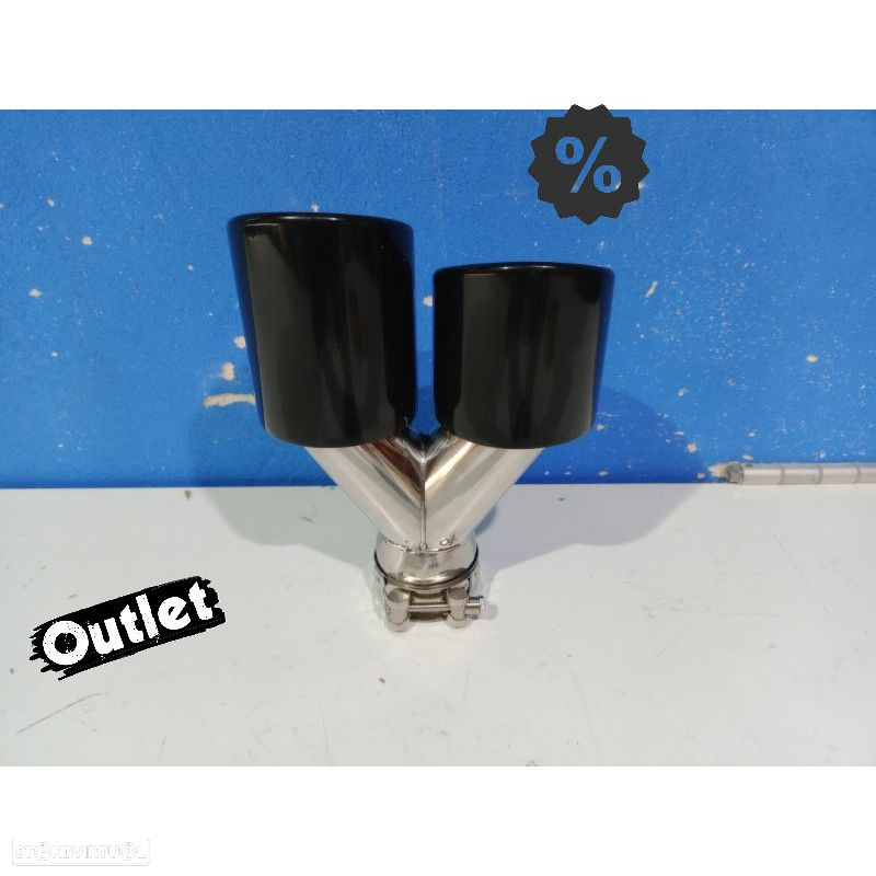 E010307C2 COLA ESQ ESCAPE UNIVERSAL 4 x 89MM AÇO INOX PRETO FUMADO - 7
