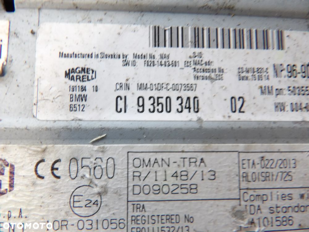 BMW - F30,F34 - RADIOODTWARZACZ CD - GPS - 9350340 - 3
