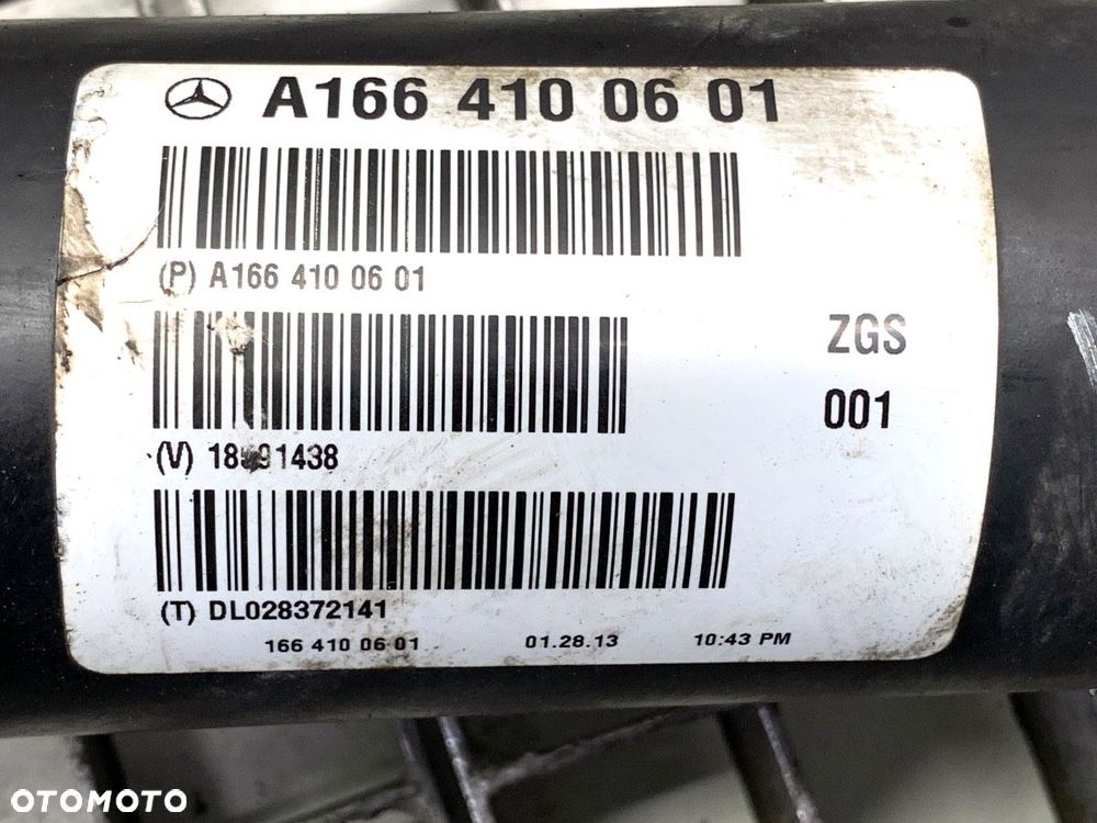 WAŁ NAPĘDOWY PRZÓD  MERCEDES-BENZ KLASA M (W166) 2011 - 2015 ML 350 BlueTEC 4-matic (166.024) 190 - 3