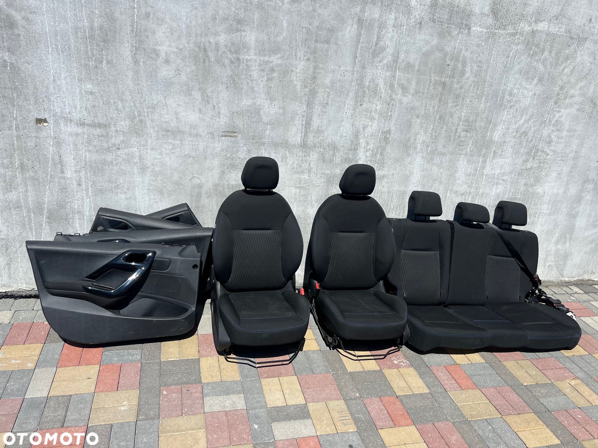FOTEL FOTELE SIEDZENIE KANAPA PRAWE LEWE BOCZKI PEUGEOT 208 I LIFT 5 D EUROPA SUPER STAN Z AUTA Z PRZEBIEGIEM 23000km - 1