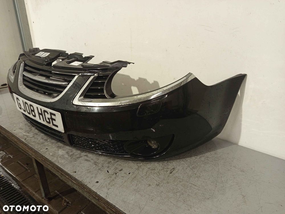 ^ ZDERZAK PRZÓD PRZEDNI DO SAAB 9-5 95 DRUGI LIFT 2 FL CZARNY SPRYSKIWACZE LAMP XENON HALOGENY - 2