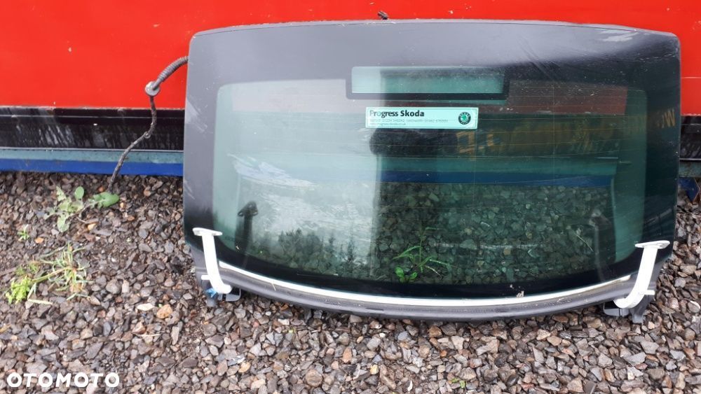 Szyba Tylnej Klapy Skoda Superb 2 II Górna część klapy Bagażnika Tył - 2