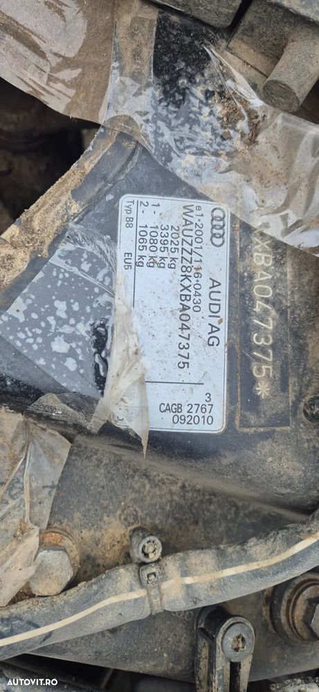 Motor fara anexe 2.0 TDi diesel cod CAG CAGB Audi A4 B8 / A6 C6 Q5 etc - 4