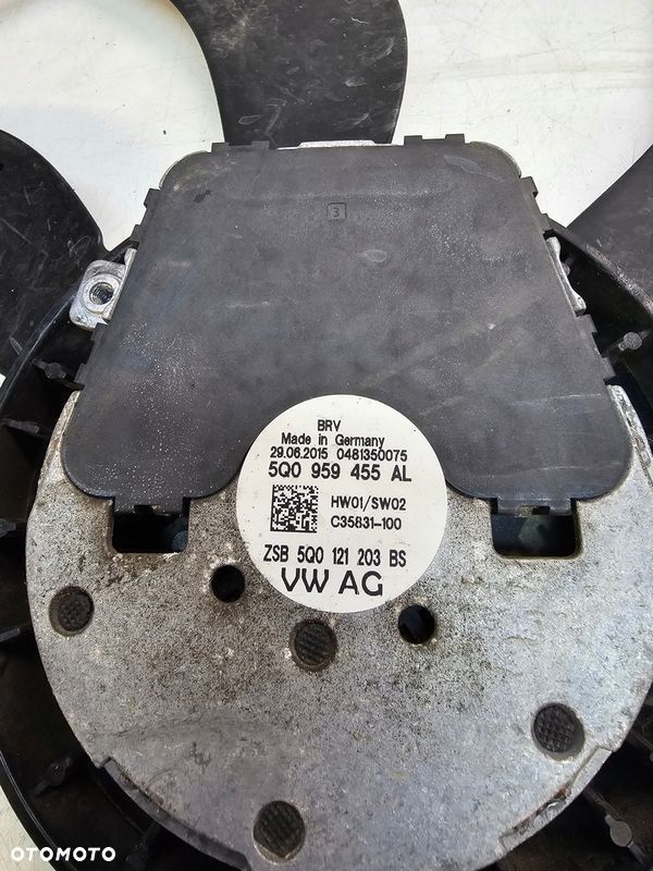 MODUŁ WENTYLATOR CHŁODNICY AUDI A3 8V VW 5Q0121203BS - 8