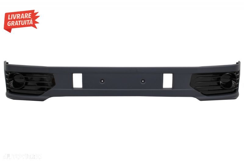 Prelungire Bara Fata cu Grila Centrala fara emblema si Lumini de zi LED DRL VW Tra- livrare gratuita - 2