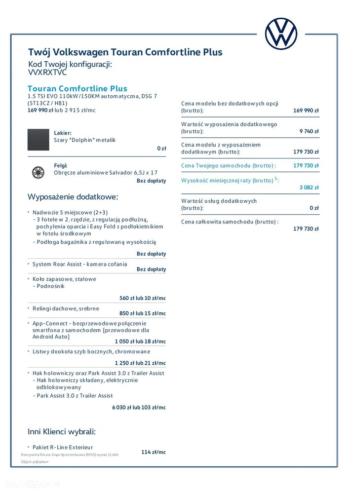 Volkswagen Touran 1.5 TSI EVO Comfortline Plus DSG - 7