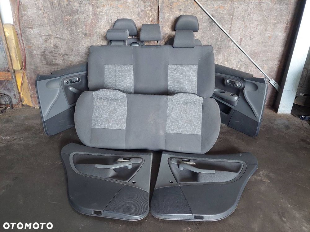 KOMPLET FOTELI LEWY PRAWY PRZÓD + KANAPA TYŁ + BOCZKI SEAT IBIZA III 5D - 1