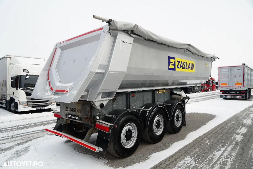 Zaslaw WYWROTKA  25 m3 / STALOWA / RYNNA / OŚ PODNOSZONA - 8