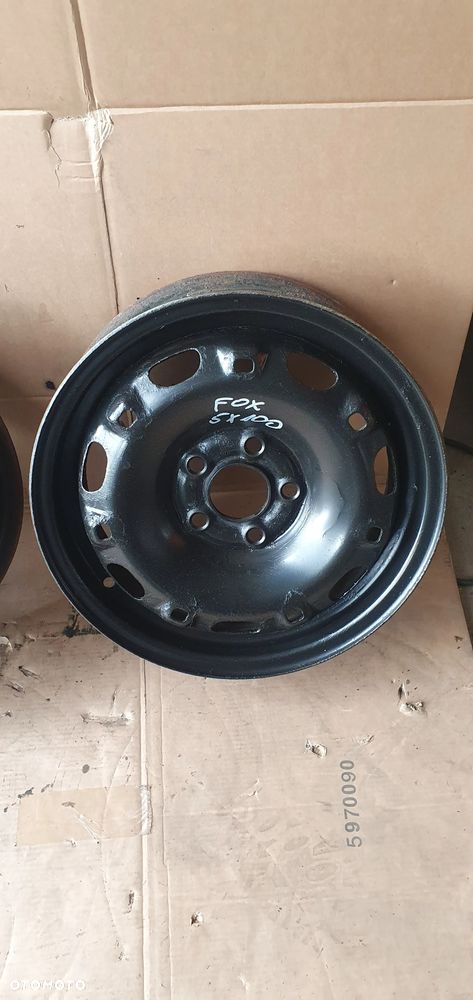 Felgi stalowe 5J R14 ET35 5X100 VW Fox 6Q0601027H - 5