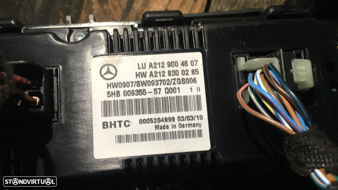Comando Sofagem Climatronic Mercedes E220 2011 Coupé W207 Ref.: A2129004607 - 2