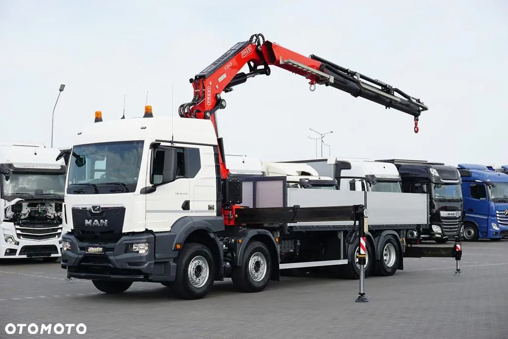 MAN TGS / 35.470 / E 6 / SKRZYNIOWY + HDS / FASSI F 545 / ŁAD. 13 105 KG / PILOT - 1