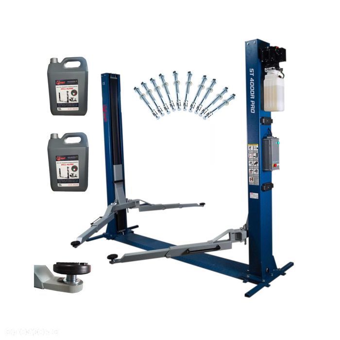 Podnośnik dwukolumnowy samochodowy z ramą 4T / 230V AUTOMAT - 1