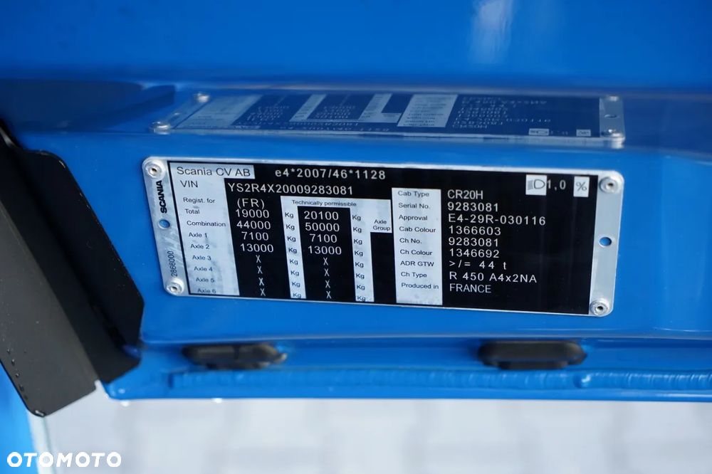 Scania R 450 / RETARDER / HYDRAULIKA / KLIMATYZACJA POSTOJOWA / ALUFELGI / - 36