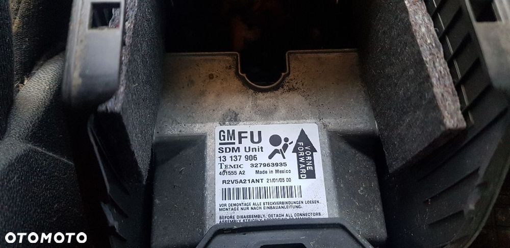 OPEL ASTRA H MODUŁ PODUSZEK POWIETRZNYCH 13137906FU - 1