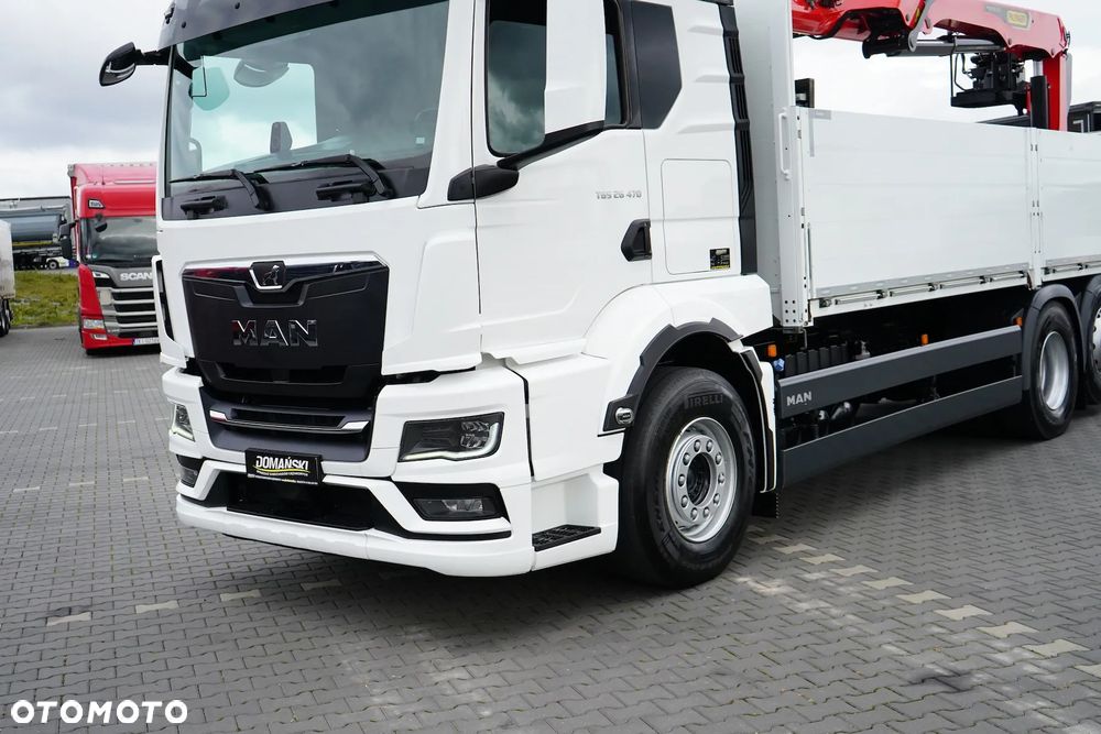 MAN / TGS / 26.470 / 6 X 2 / ZESTAW SKRZYNIOWY + HDS / PALFINGER PK 20 501 L / OŚ SKRĘTNA / CHWYTAK - 25