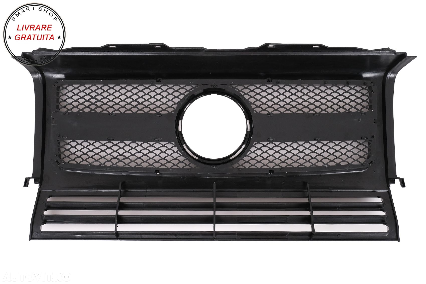 Grila Centrala Mercedes W463 G-Class (1990-2012) 2012 G65 G63 Design Negru Lucios- livrare gratuita - 5
