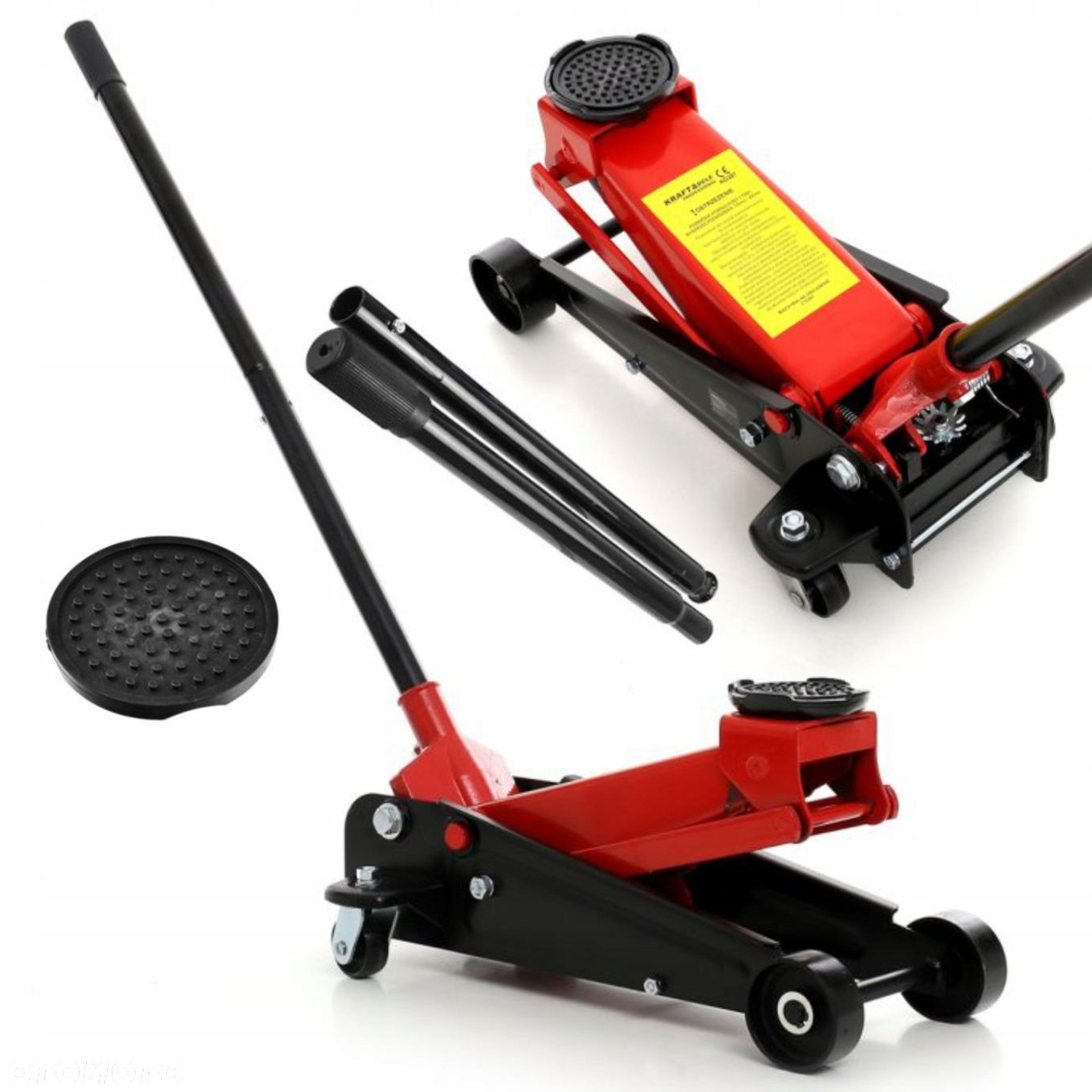 KRAFTDELE PODNOŚNIK HYDRAULICZNY NISKOPROFILOWY ŻABA DO 3T 140-460mm KD386 - 14