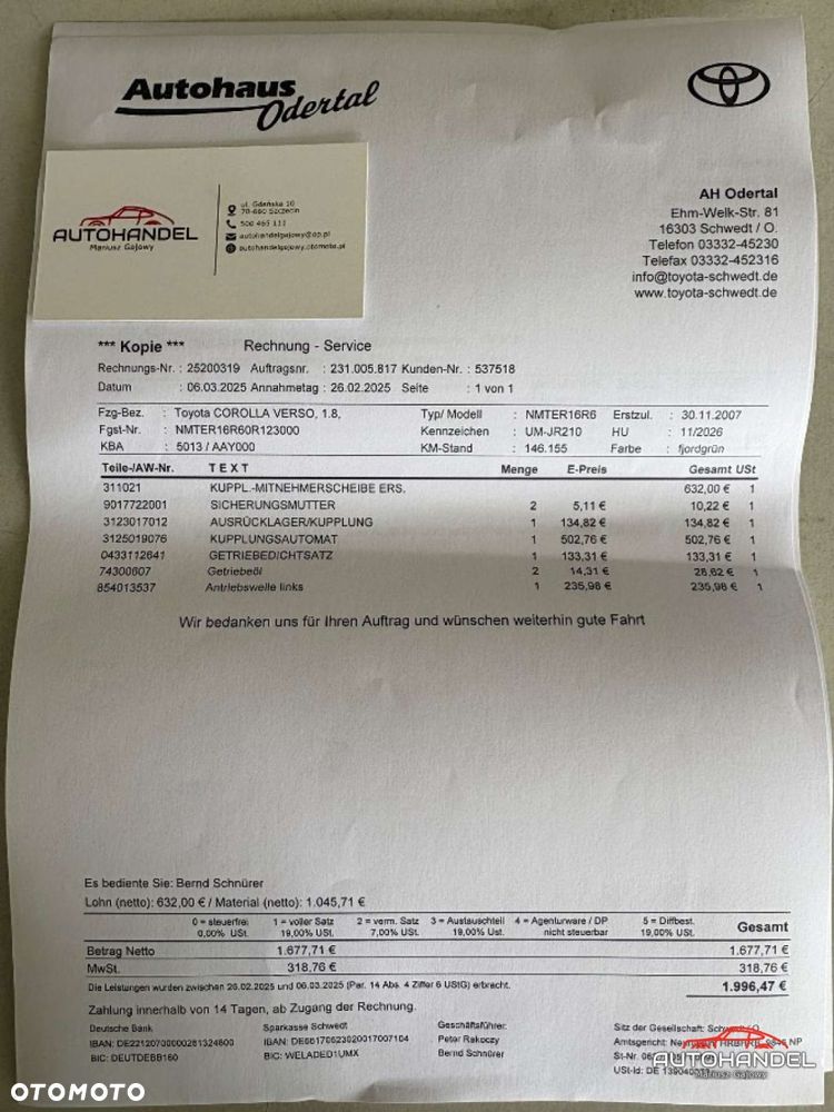 Toyota Corolla Verso - 28