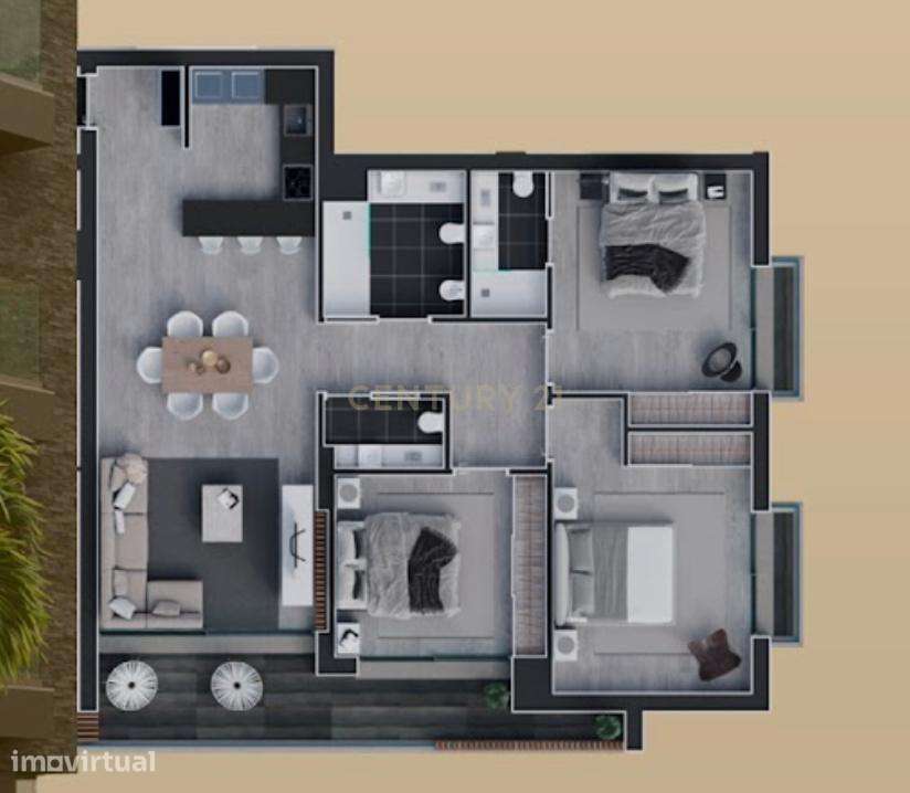 Moderno e espaçoso apartamento T3 na Ribeira Brava - Grande imagem: 2/9