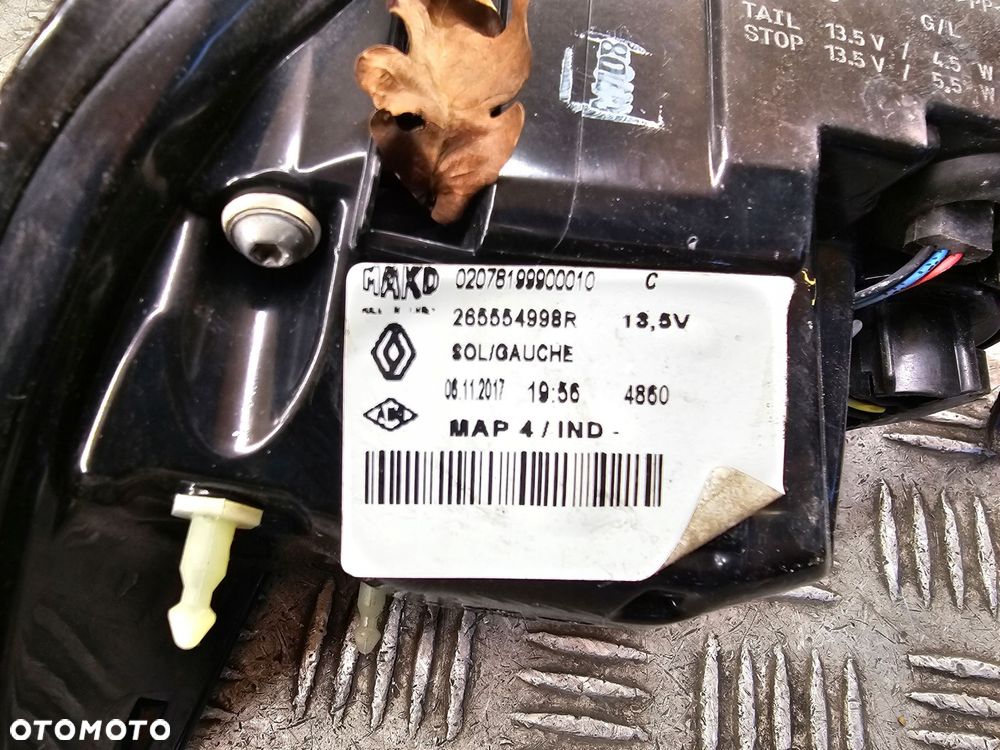 lampa tył lewa renault clio iv hb lift 265554998r - 5