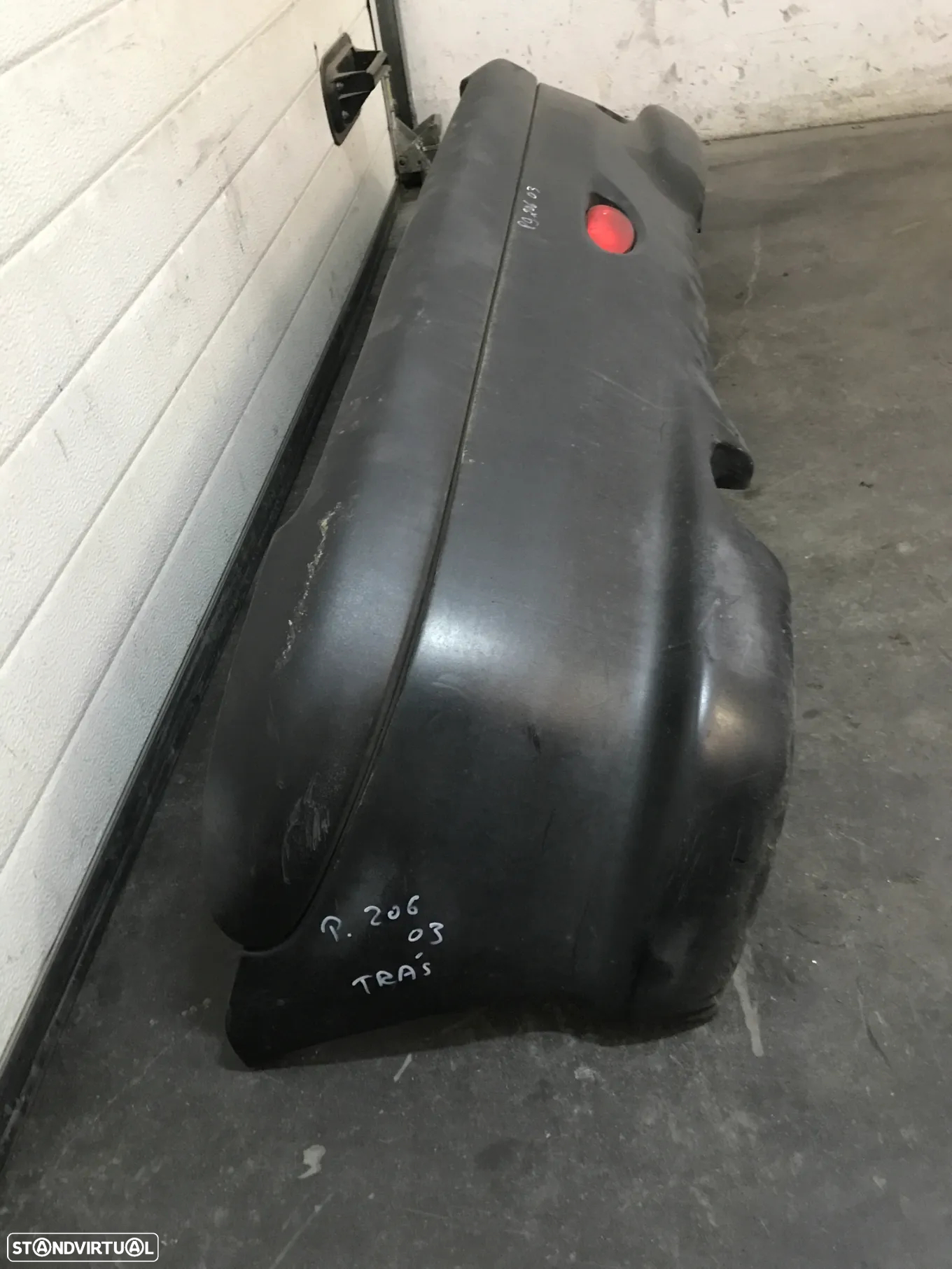 PARACHOQUES / PARA CHOQUES TRAS PEUGEOT 206 (BRANCO) (PRETO) - 6