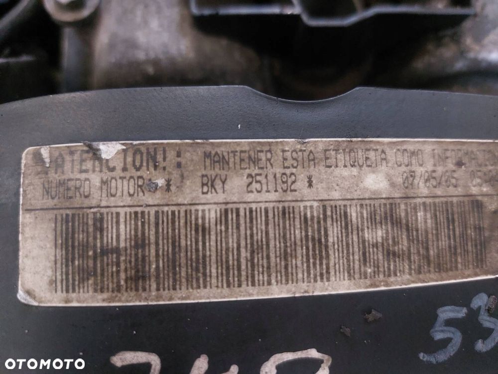 SILNIK BENZYNOWY SEAT CORDOBA II BKY 1.4 16V - 6