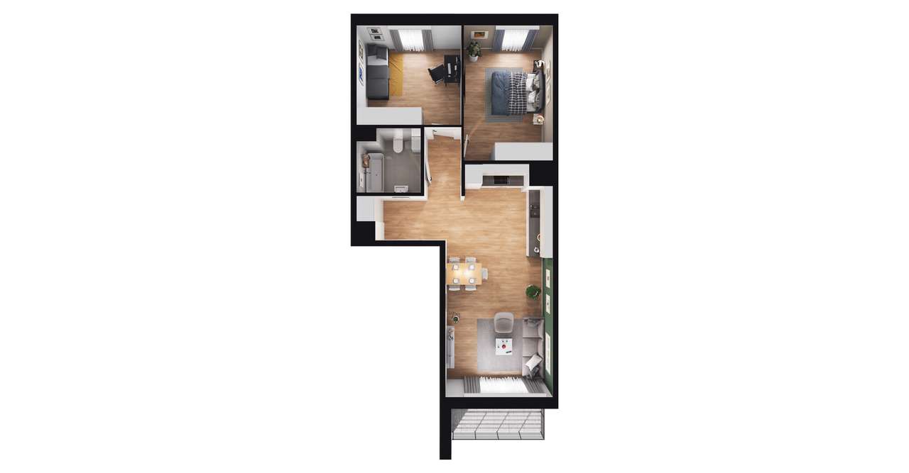 3-pokojowe mieszkanie 63m2 + balkon Bez Prowizji - Pełny obrazek: 2/23