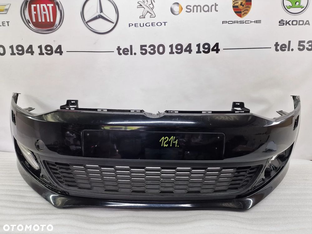 VW POLO 6R0 09- ZDERZAK PRZEDNI PRZÓD NA SPRYSKI + KRATKA ŚRODKOWA + PRAWY HALOGEN + PŁYTA / OSŁONA POD ZDERZAK , NR 6R0807221 , NR AUKCJI NZ1214 - 1