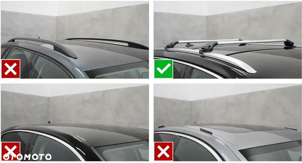 Uniwersalny Bagażnik Dachowy Poprzeczki na dach - Relingi zintegrowane - 2