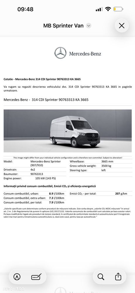 Mercedes-Benz 314 CDI Sprinter - 8