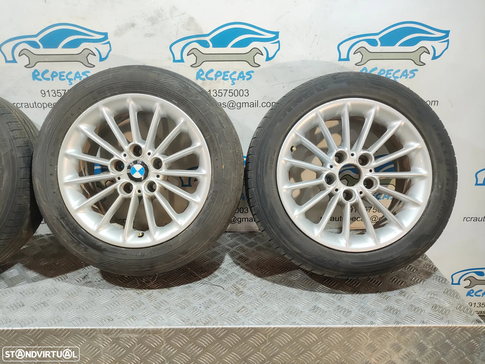 - Conjunto Jantes 16 Originais BMW Serie 5 E39 7J ET20 5x120 - 5