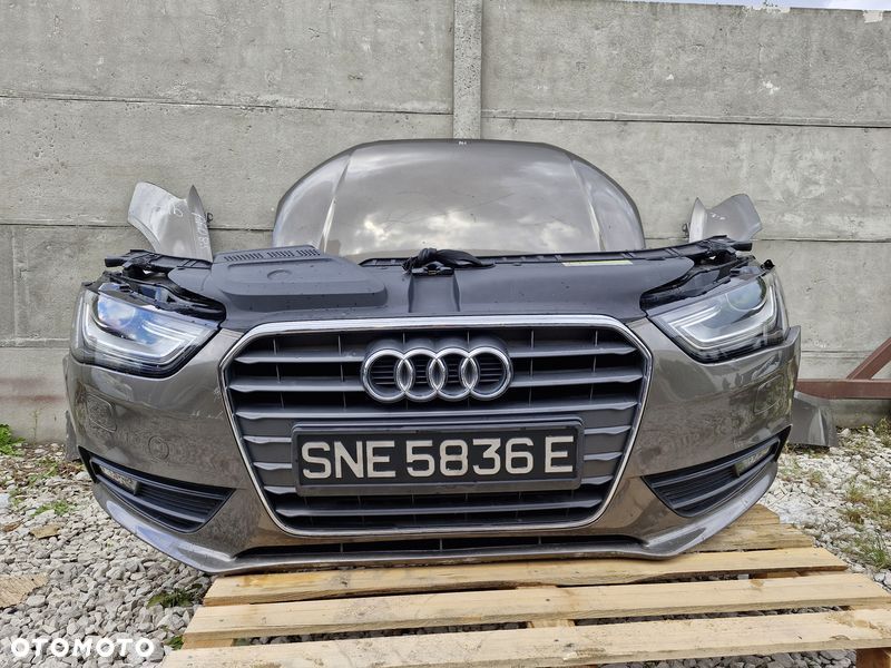 AUDI A4 B8 LIFT PRZÓD KOMPLETNY MASKA ZDERZAK LAMPA BŁOTNIK CHŁODNICE PAS - 2