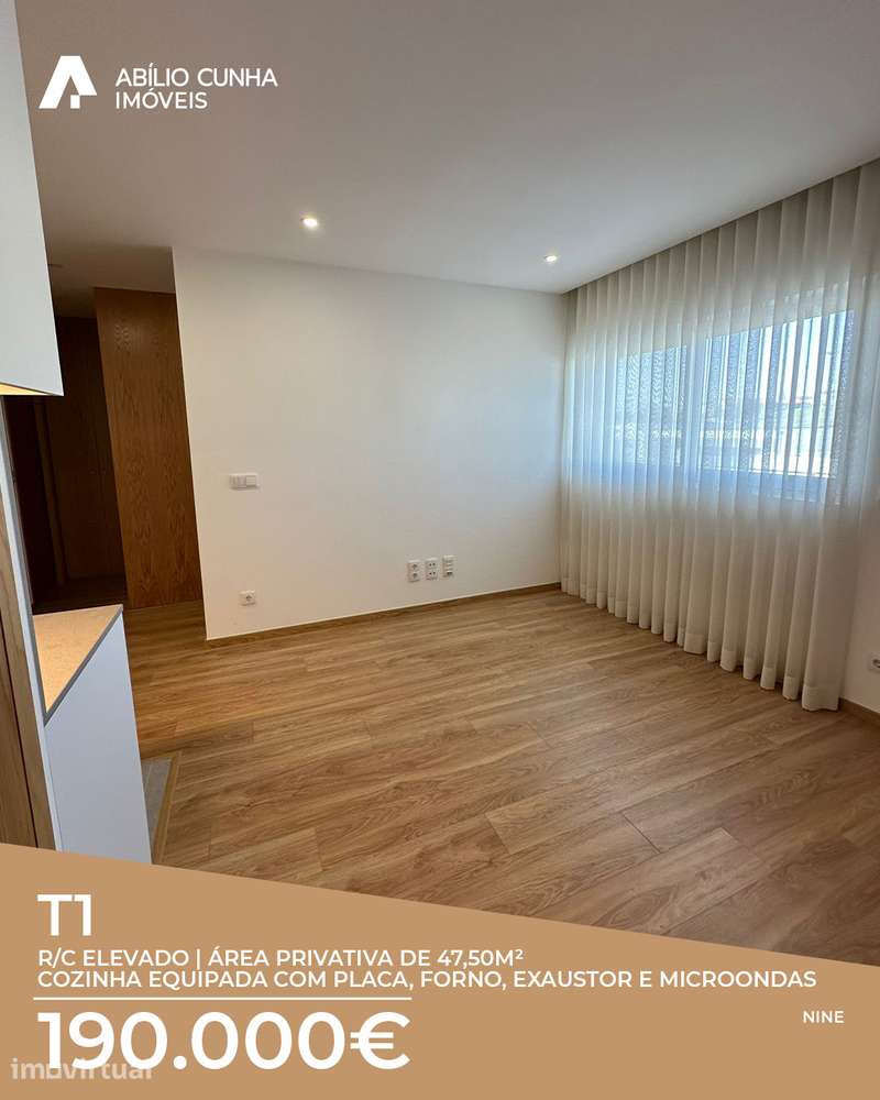 Apartamento T1 | R/C Elevado | 47,50 m² | Nine | 190.000 € - Grande imagem: 4/14