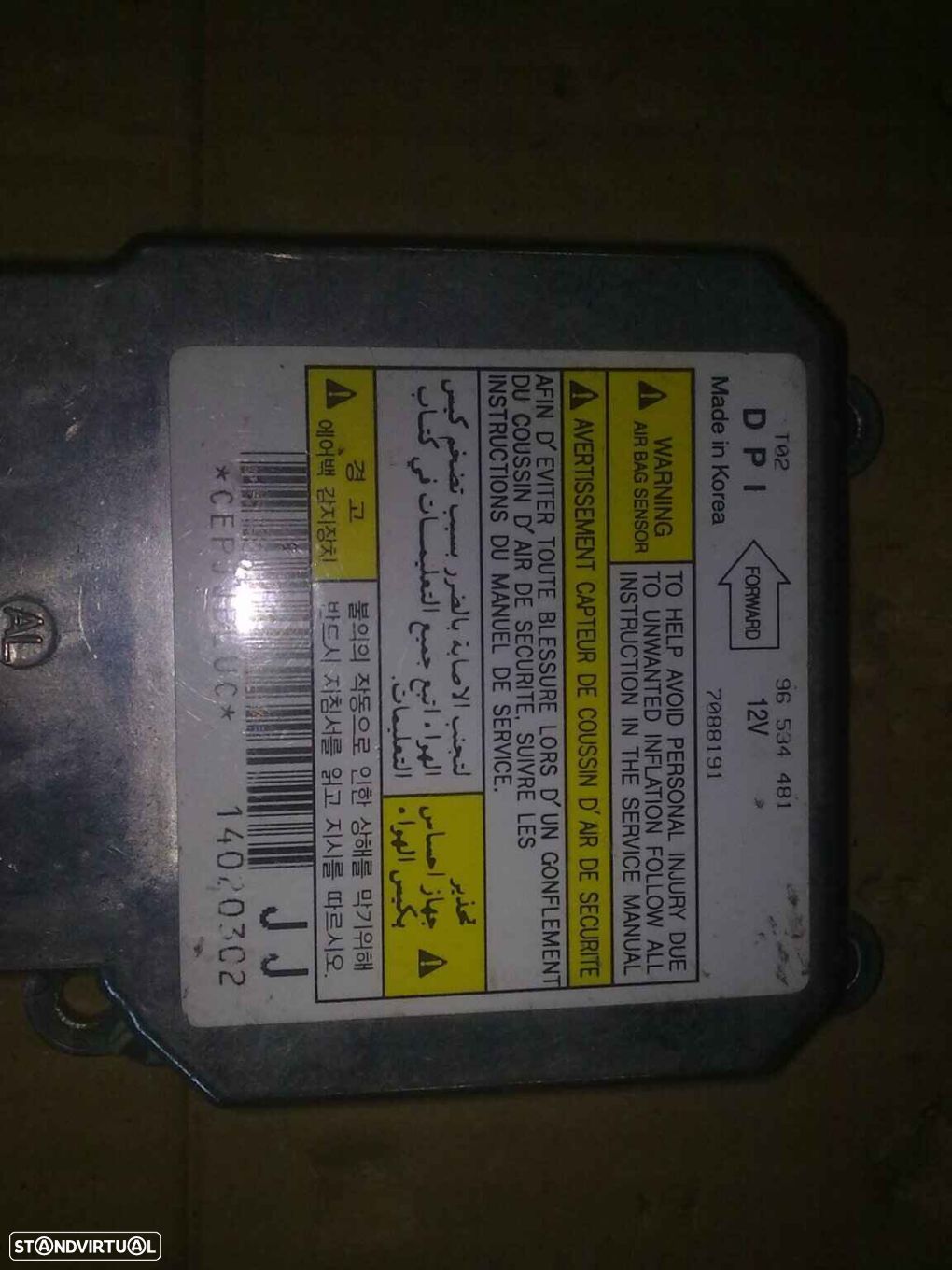 Modulo Airbag 96534481 DAEWOO KALOS - 1