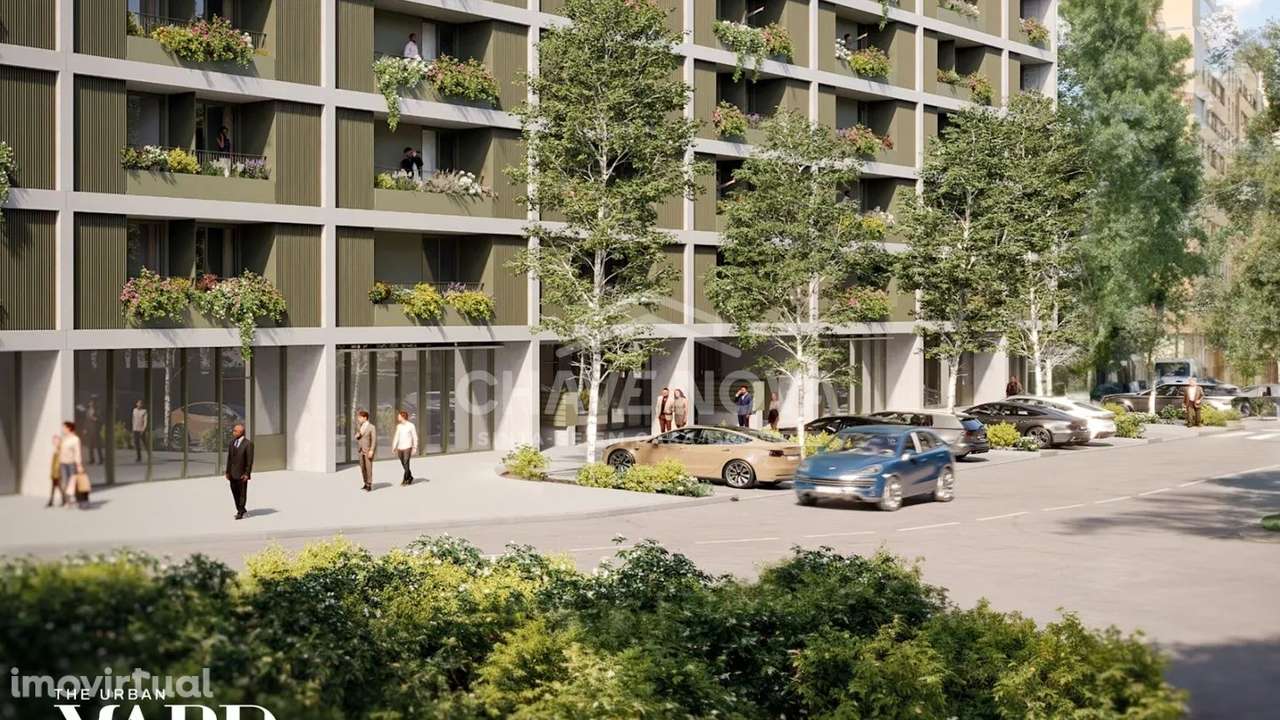 PS - T0 Novo varanda, garagem Urban Yard junto ao Arrábida Shopping - Grande imagem: 2/9