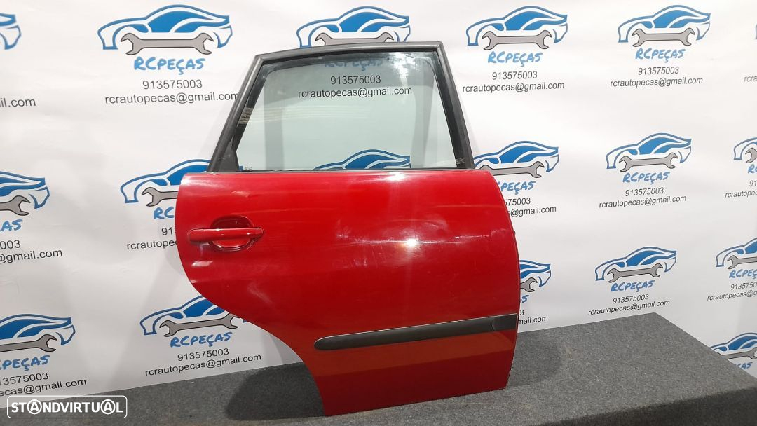 PORTA TRASEIRA TRÁS DIREITA SEAT IBIZA 6L FECHO ELEVADOR MOTOR PUXADOR VIDRO - 4