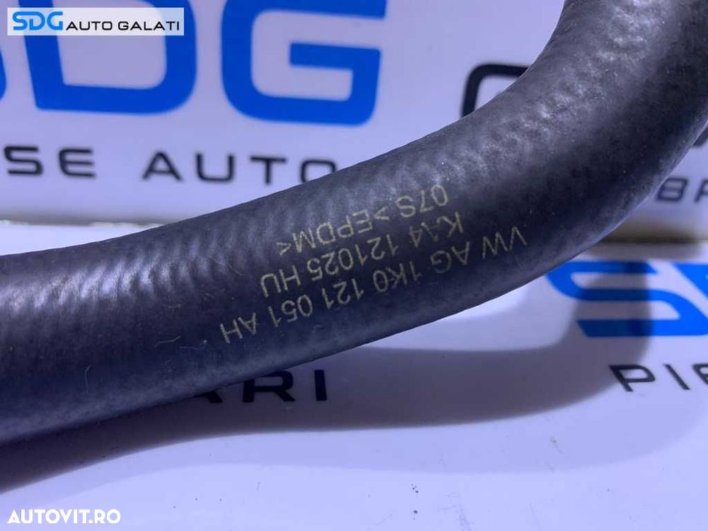 Furtun Conducta Apa Lichid Racire Motor Antigel VW Passat CC 2.0 TDI CFFA CFFB CFGB 2009 - 2012 Cod 1K0121051AH 1K0121051AT [D0404] - 4