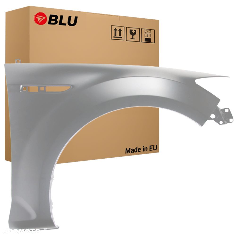 BLU Błotnik FORD MONDEO MK4 IV 2QTC prawy srebrny 2007-2010 przód Machine Silber - 1