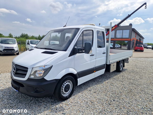 Mercedes-Benz SPRINTER 2,2 CDI 163 KONNA DOKA BRYGADÓWKA 7 OSOBOWA HDS HIAB HANDY 830KG KLIMATRONIK WEBASTO SKRZYNIA 3.5 M GWARANCJA