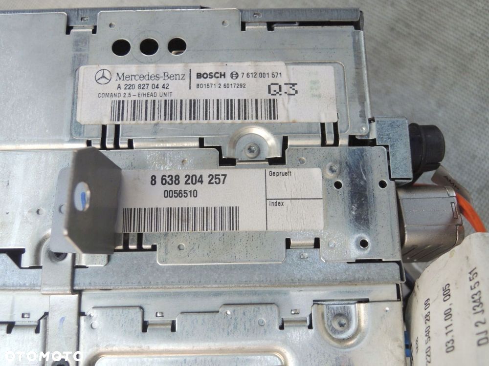 fabryczne radio navi comand (oe) - mercedes w220 cl w215 - 3